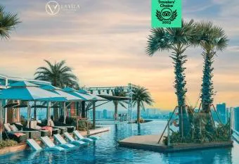 2BD with Rooftop Pool and BBQ in Saigon Center has Balcony rooms