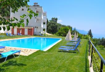 Studio Apartments with pool, Panorama sea view - Pelekas Beach, Corfu no69 has Balcony rooms