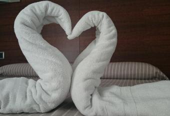 Hotel Astoria Park has rooms with a private hot tub