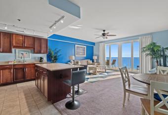 Beach Breeze at Laketown Wharf #1205 by Nautical Properties Vacation Rentals has rooms with a private hot tub