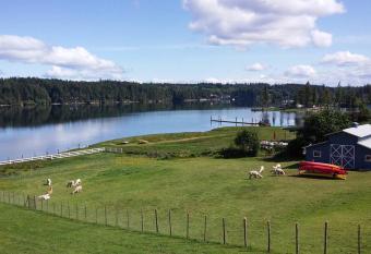 Oceanfront Studio/Loft: Alpacas, Oysters & Kayaks has rooms with a private hot tub