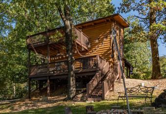 Lil' Treehouse Cabin has Balcony rooms