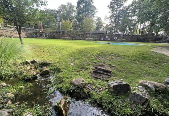 C9, Two bedroom, two bath, log-sided, lake view cottage with hot tub cottage has rooms with a private hot tub