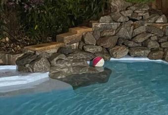 Lovely 1 bedroom garage loft with natural pool. allows 18 year olds to book a room