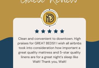 KING BEDS -Dogs OK-65 inch Roku-Walk to Food and Drinks has Balcony rooms