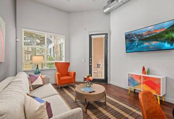 The Boho Suite has rooms with a private hot tub