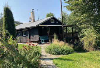 Cozy mountain cottage with terrace in Dolni Lomna has Balcony rooms