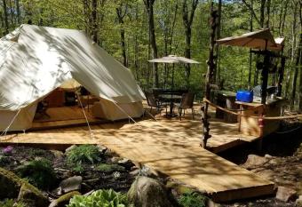 Stepstone Falls Otter Ridge Site with Sauna over the water allows 18 year olds to book a room