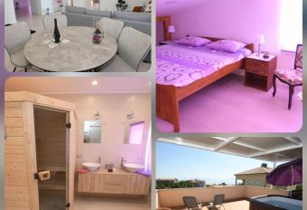 Relax apartment near Opatija, Sauna, jacuzzi has rooms with a private hot tub