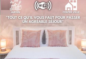 Appartement r  nov   - wifi - jardin - centre de Niort has Balcony rooms