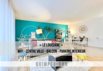LA LOUSIANE - Confort - Wifi - Parking priv   - Terrasse - Centre Ville has Balcony rooms