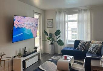 Entire place 1bed 1 bath 1 bed King size turns in two full twin size plus beds includes coffee has Balcony rooms