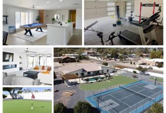 Stunning Scottsdale home full of fun! has rooms with a private hot tub