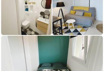 Cosy T2 Aper  u Mer Clim Wifi 2  toiles allows 18 year olds to book a room