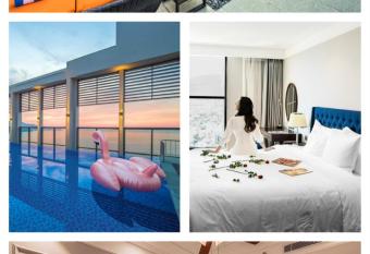 Luxury Ocean View Suites in Sheraton Building - Rooftop Swimming Pool - Beach Front has rooms with a private hot tub