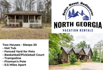 New Listing! Two Houses - Sleeps 20 has rooms with a private hot tub