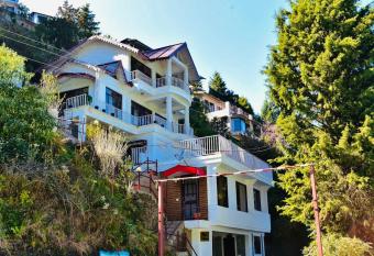 3 BR White Cottage Overlooking Mountains In Ramgarh has Balcony rooms