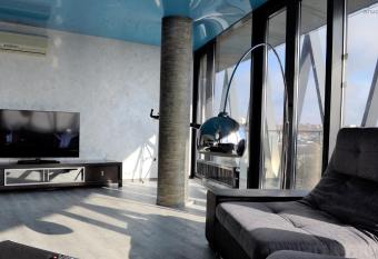 Bok  tas apartaments has rooms with a private hot tub