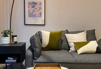 Contemporary inspired luxury Apartment with stunning views and hot tubs has rooms with a private hot tub